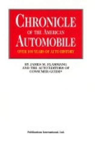 Cover of Chronicle of American Automobile