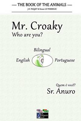 Book cover for The Book of the Animals - Mr. Croaky (Bilingual English-Portuguese)