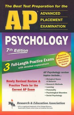 Cover of AP Psychology 7th Edition (Rea) - The Best Test Prep for the AP Exam