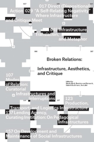 Cover of Broken Relations: Infrastructure, Aesthetics, and Critique