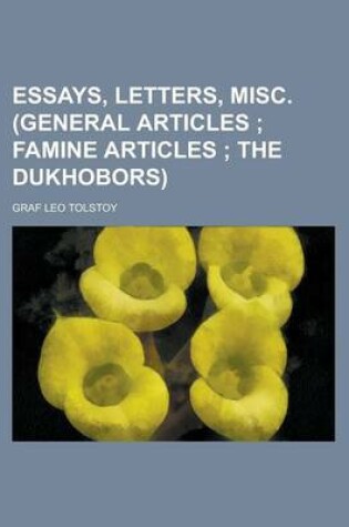 Cover of Essays, Letters, Misc. (General Articles