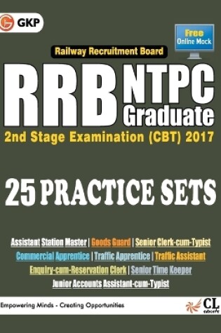 Cover of Rrb Ntpc 25 Practice Sets Stage 2 Exam (CBT) 2017