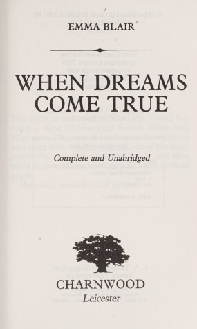 Book cover for When Dreams Come True