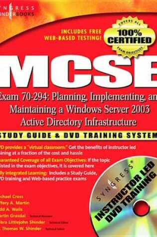 Cover of MCSE Planning, Implementing, and Maintaining a Microsoft Windows Server 2003 Active Directory Infrastructure (Exam 70-294)