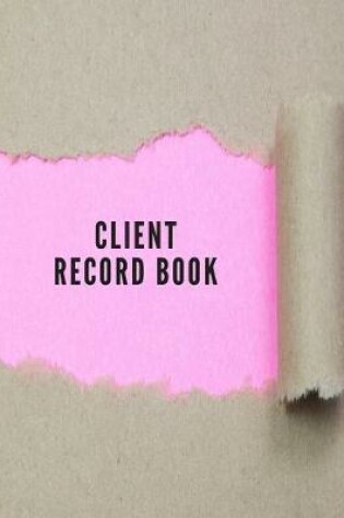 Cover of Client Record Book