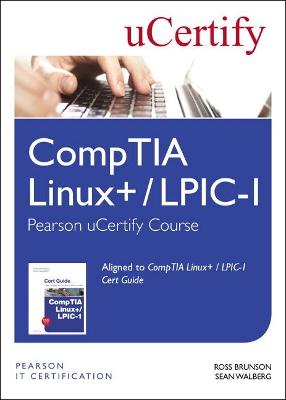 Book cover for CompTIA Linux+ / LPIC-1 Pearson uCertify Course Student Access Card