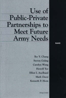 Book cover for Use of Public-private Partnerships to Meet Future Army Needs