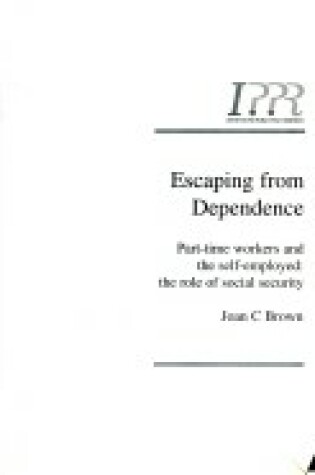 Cover of Escaping from Dependence