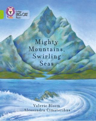 Book cover for Mighty Mountains, Swirling Seas