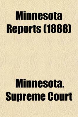 Book cover for Minnesota Reports (Volume 37)