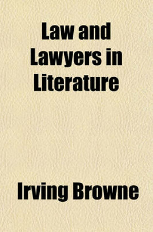 Cover of Law and Lawyers in Literature