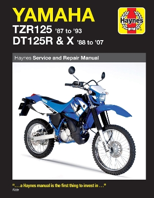 Book cover for Yamaha TZR125 (87 - 93) & DT125R/X (88 - 07) Haynes Repair Manual