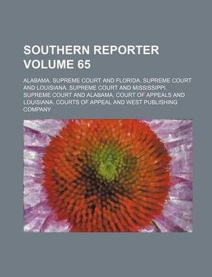 Book cover for Southern Reporter Volume 65