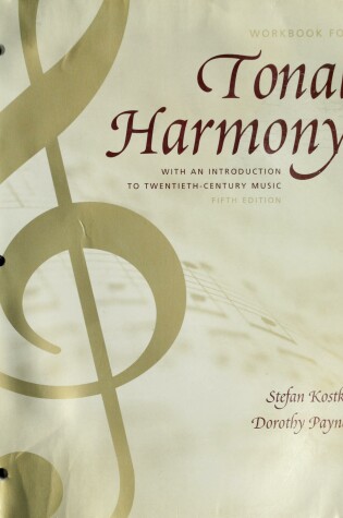 Cover of Workbook/Tonal Harmony