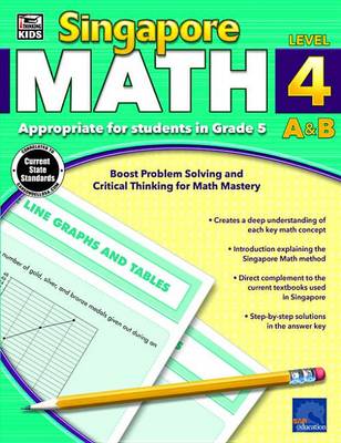 Book cover for Singapore Math, Grade 5