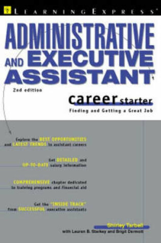 Cover of Administrative and Executive Assistant Career Starter