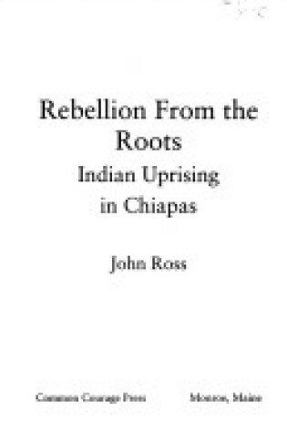 Cover of Rebellion from the Roots