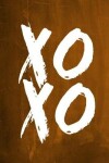 Book cover for Chalkboard Journal - XOXO (Orange)