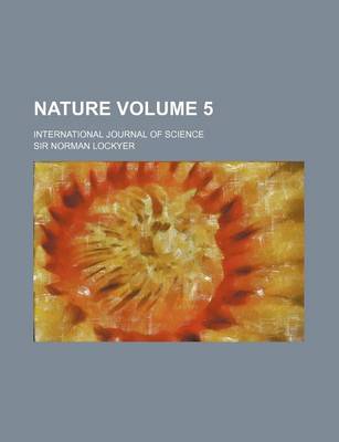 Book cover for Nature Volume 5; International Journal of Science