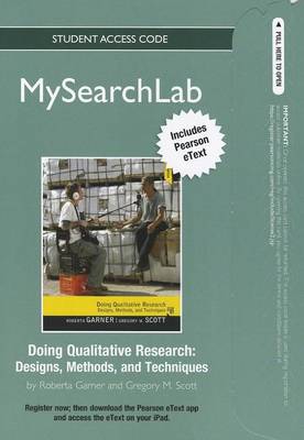 Book cover for MyLab Search with Pearson eText -- Standalone Access Card -- Doing Qualitative Research