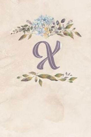 Cover of Vintage Floral Monogram Journal - X