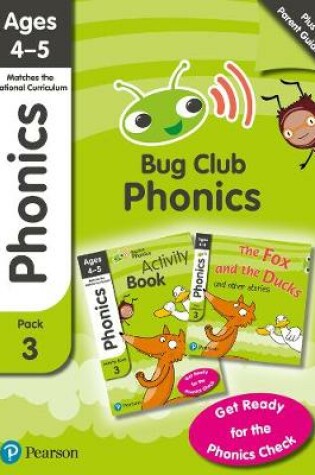 Cover of Bug Club Phonics Parent Pack 3 for ages 4-5; Phonics Sets 7-9