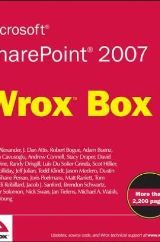 Cover of Microsoft SharePoint 2007 Wrox Box
