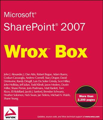 Book cover for Microsoft SharePoint 2007 Wrox Box