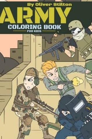 Cover of Army Coloring Book for Kids