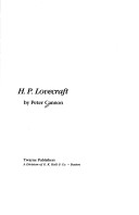 Cover of H.p. Lovecraft