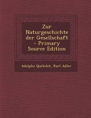 Book cover for Zur Naturgeschichte Der Gesellschaft