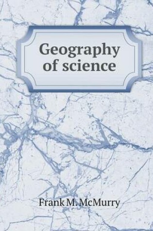 Cover of Geography of science