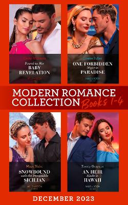 Book cover for Modern Romance December 2023 Books 1-4