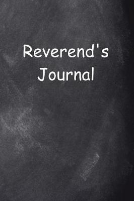 Book cover for Reverend's Journal Chalkboard Design