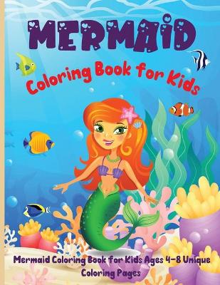 Book cover for Mermaid Coloring Book for Kids