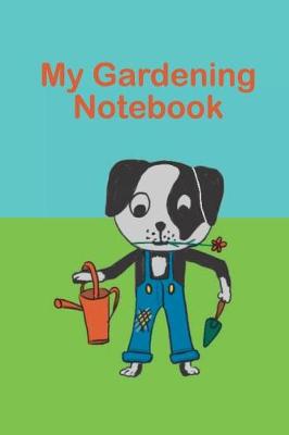 Book cover for Dog in Dungarees Gardening Notebook