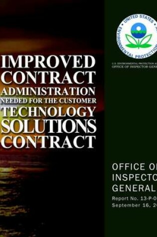 Cover of Improved Contract Administration Needed for the Customer Technology Solutions Contract