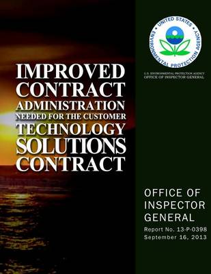 Book cover for Improved Contract Administration Needed for the Customer Technology Solutions Contract