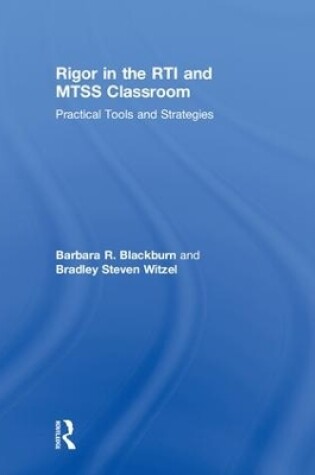 Cover of Rigor in the RTI and MTSS Classroom