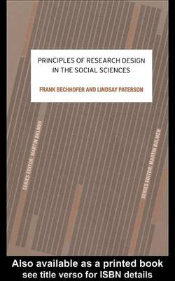 Book cover for Principles of Research Design in the Social Sciences