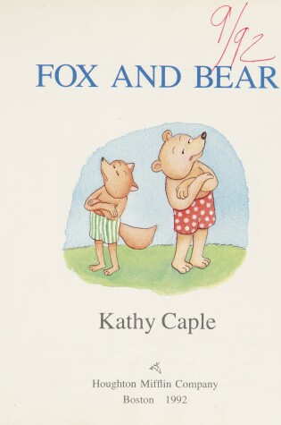 Cover of Fox and Bear