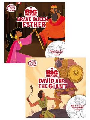 Book cover for Brave Queen Esther/David and the Giant Flip-Over Book