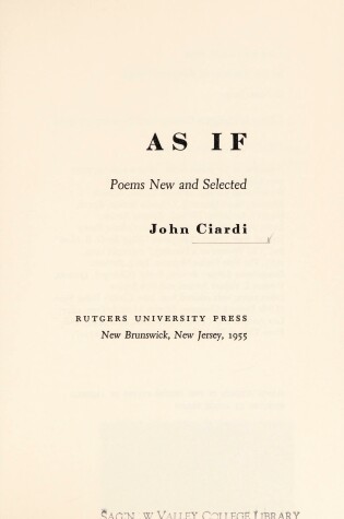 Cover of As If