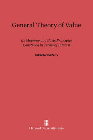 Cover of General Theory of Value