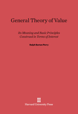 Book cover for General Theory of Value