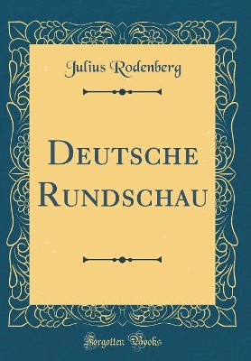 Book cover for Deutsche Rundschau (Classic Reprint)