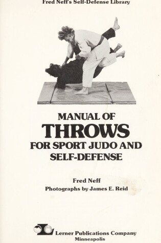 Cover of Manual of Throws for Sport, Judo and Self-defence
