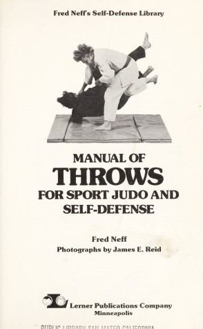 Cover of Manual of Throws for Sport, Judo and Self-defence