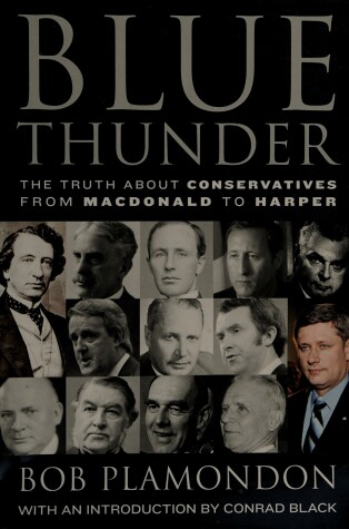 Book cover for Blue Thunder: The Truth about Conservatives from MacDonald to Harper