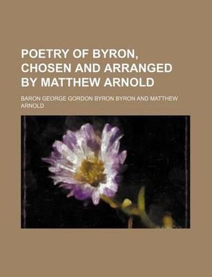 Book cover for Poetry of Byron, Chosen and Arranged by Matthew Arnold